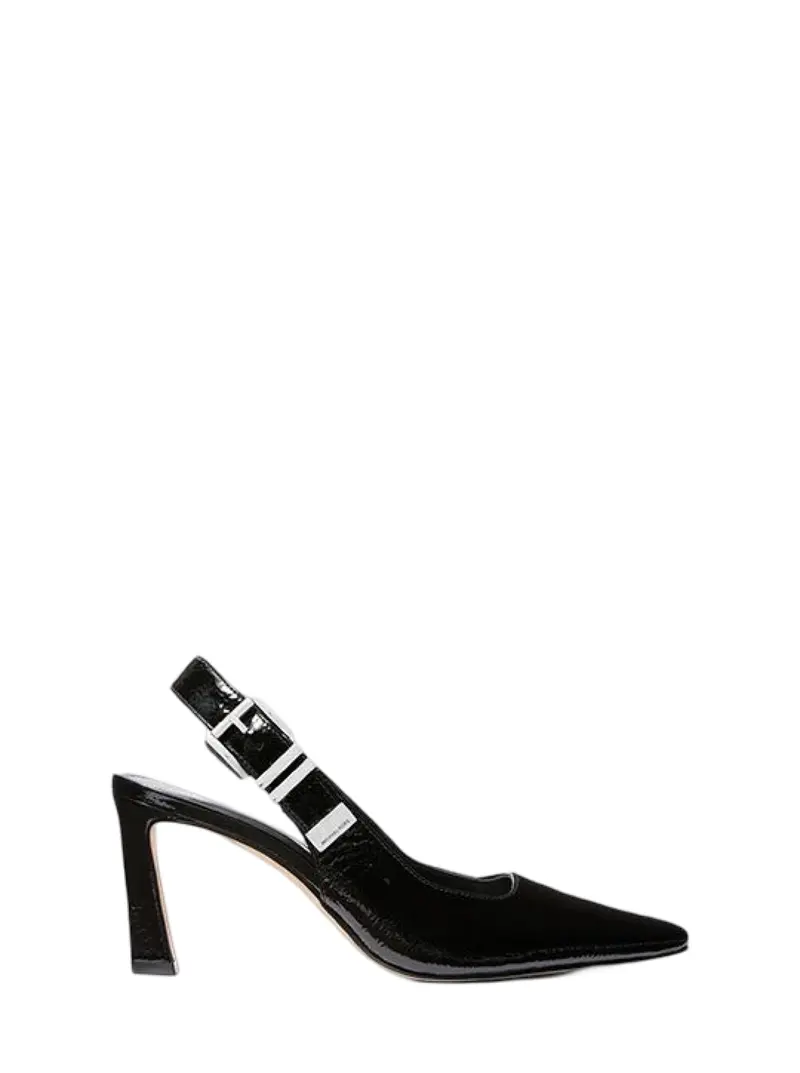 Sorte Darlington Leather slingback