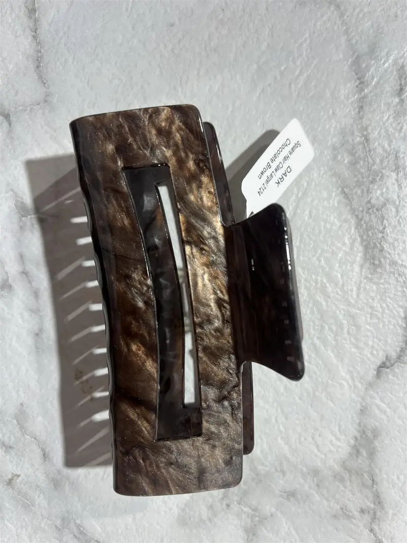 Square hair claw large
