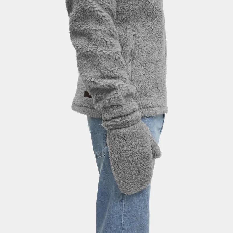U Wool Pile Mittens