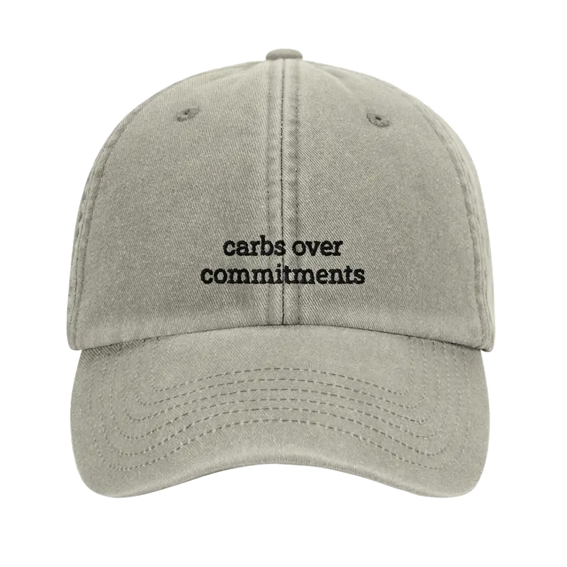 VINTAGE DAD CAP - CARBS OVER COMMITMENTS