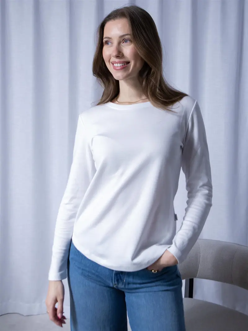 Violet Longsleeve White