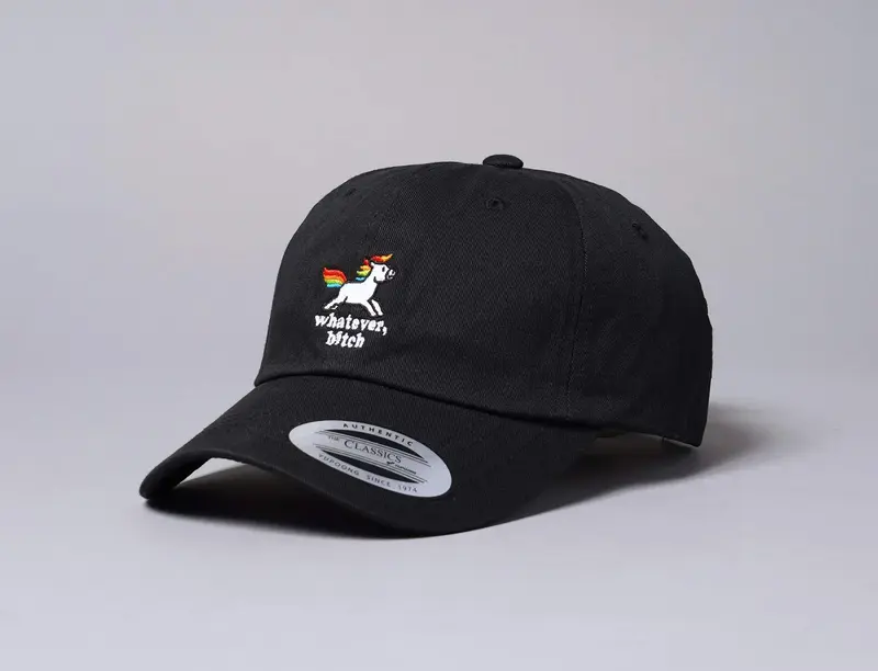 Whatever Dad Cap Black